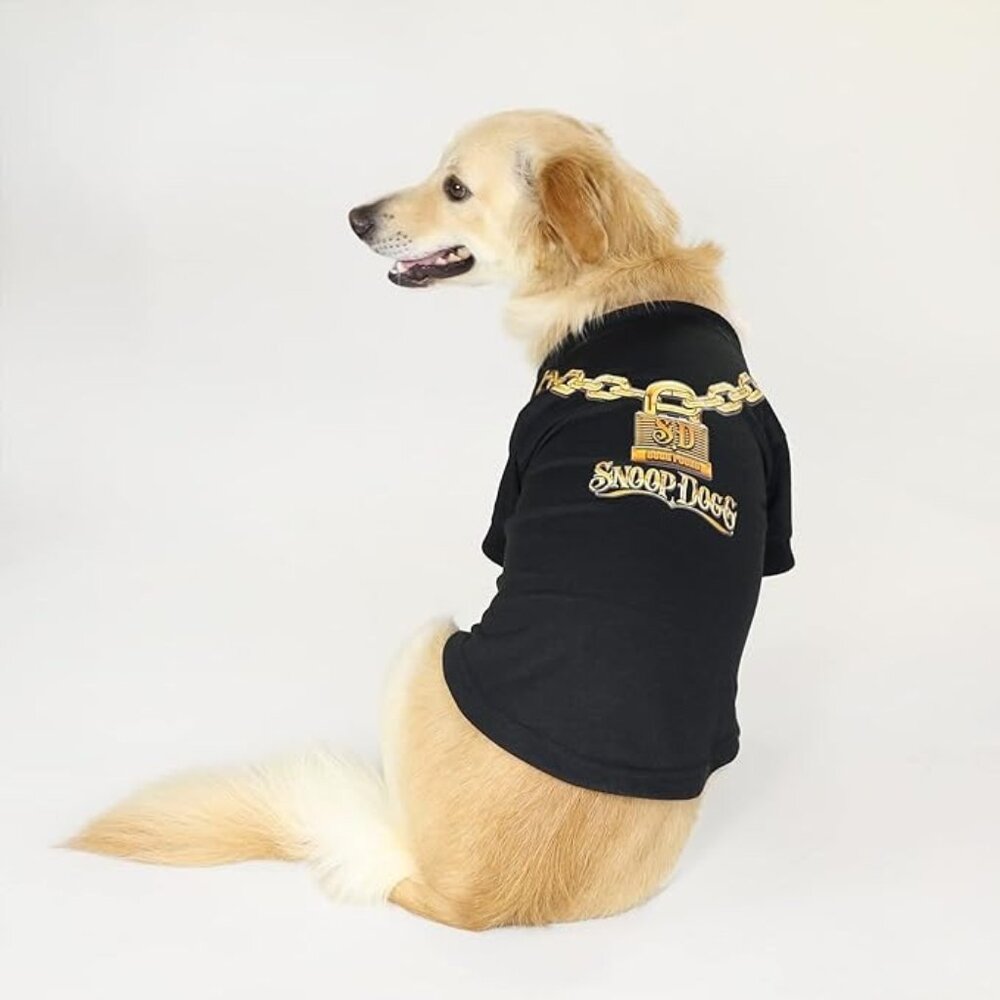 Snoop Doggie Doggs Deluxe Pet T-Shirt, Off The Chain, Large NEW